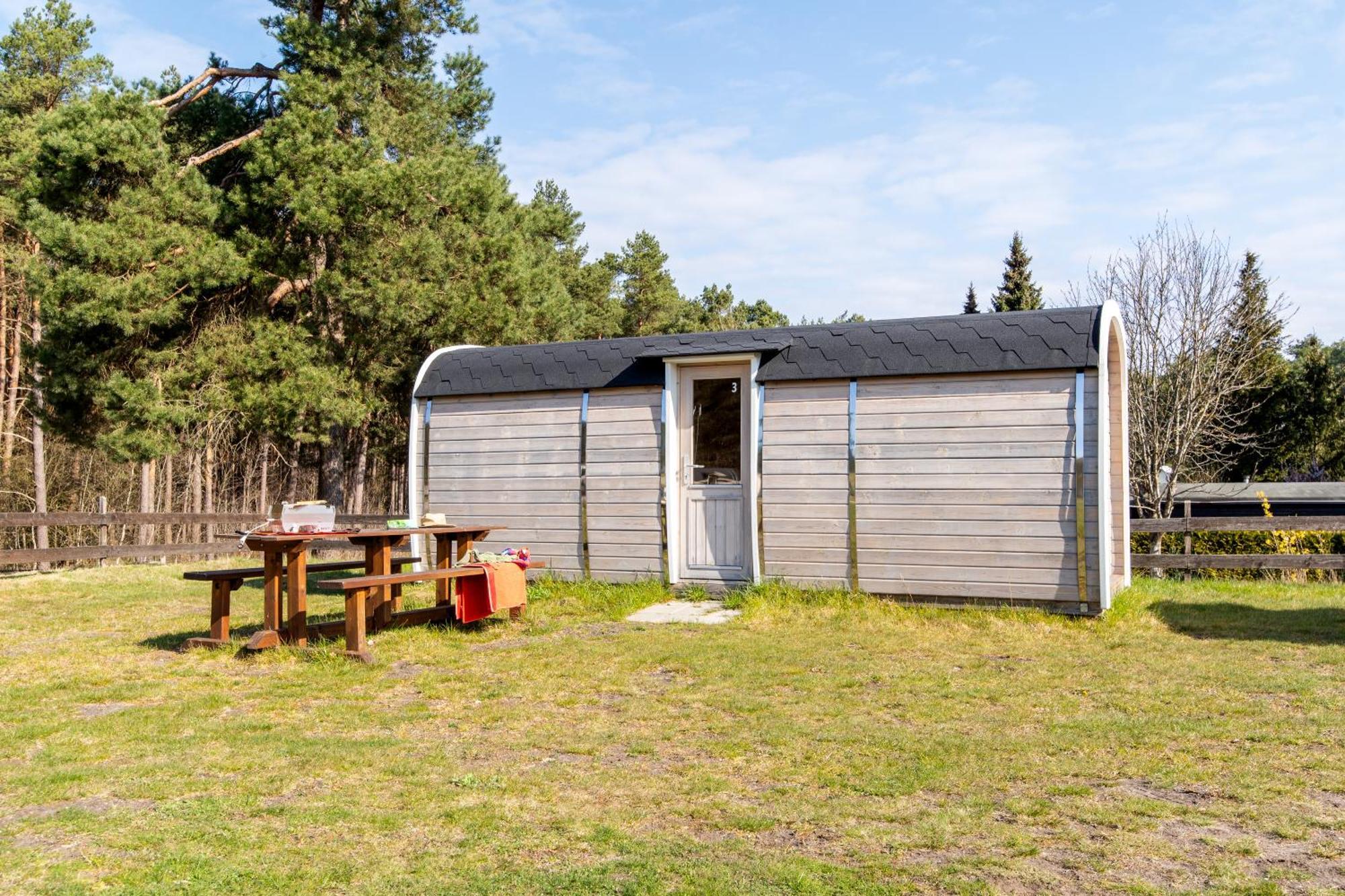 Naturcamping Lueneburger Heide - Chalets & Tiny Haeuser Soltau Buitenkant foto